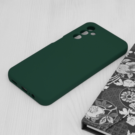 Husa Samsung Galaxy A14 4G / A14 5G, Soft Edge Silicone, Dark Green [2]
