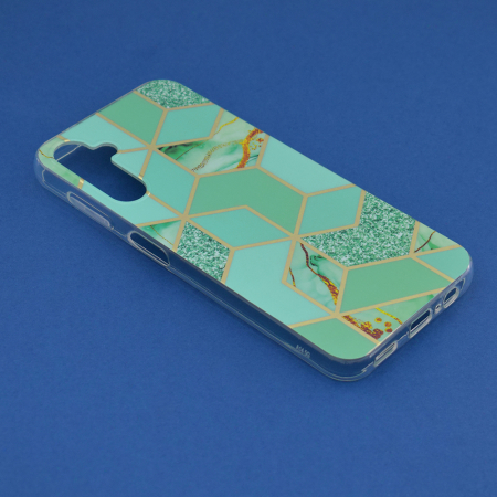 Husa Samsung Galaxy A14 4G / A14 5G, Techsuit Marble Series, Green Hex [1]
