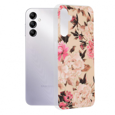 Galaxy A14 - Husa Samsung Galaxy A14 4G / A14 5G, Techsuit Marble Series, Mary Berry Nude