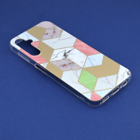Husa Samsung Galaxy A14 4G / A14 5G, Techsuit Marble Series, Purple Hex [1]
