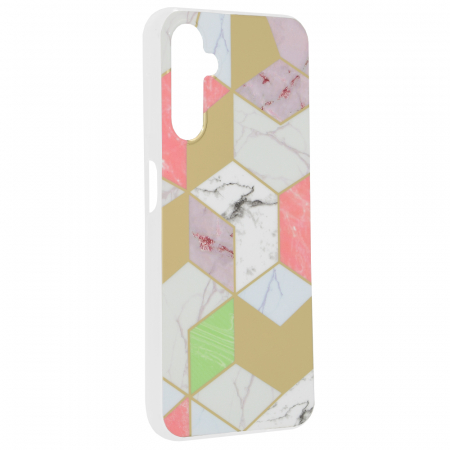 Husa Samsung Galaxy A14 4G / A14 5G, Techsuit Marble Series, Purple Hex [5]