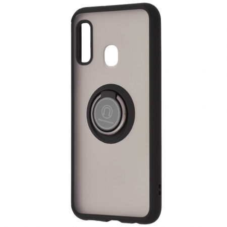 Husa Samsung Galaxy A20e cu inel suport stand magnetic, Negru [4]