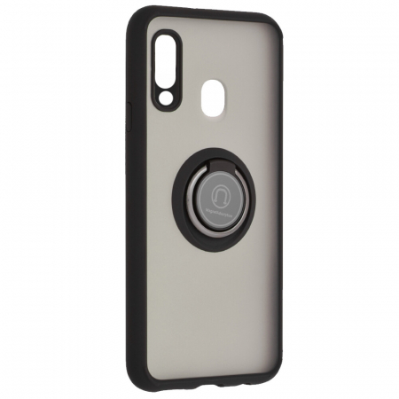 Husa Samsung Galaxy A20s cu inel suport stand magnetic, Negru [2]