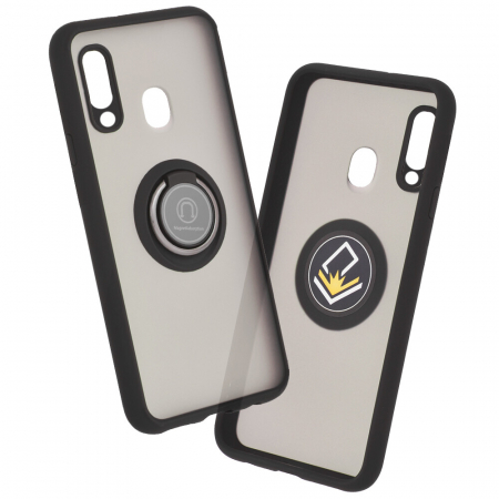 Galaxy A20s - Husa Samsung Galaxy A20s cu inel suport stand magnetic, Negru
