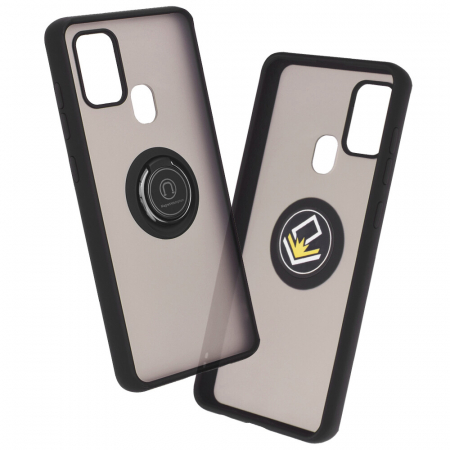 Galaxy A21s - Husa Samsung Galaxy A21s cu inel suport stand magnetic, Negru