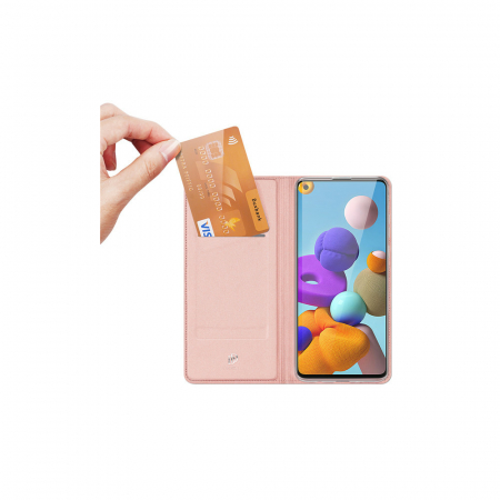 Husa Samsung Galaxy A21s, Dux Ducis Skin Pro Flip Book, Negru [2]