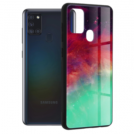 Galaxy A21s - Husa Samsung Galaxy A21s, Glaze Series, Fiery Ocean