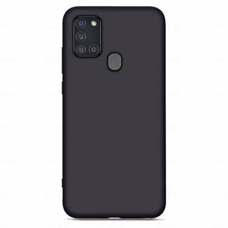 Husa Samsung Galaxy A21s, Soft Edge Silicone, Negru [3]