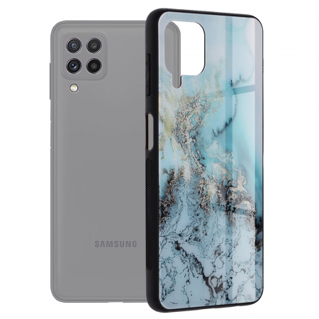 Galaxy A22 4G - Husa Samsung Galaxy A22 4G, Glaze Series, Blue Ocean