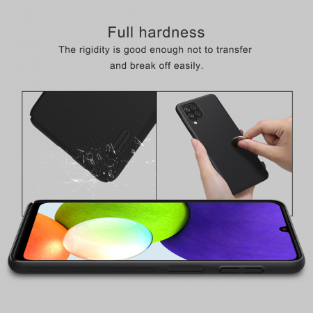 Husa Samsung Galaxy A22 4G, Nillkin Super Frosted Shield, Negru [5]