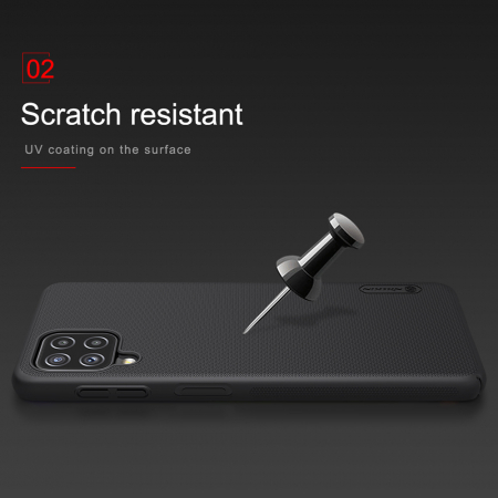 Husa Samsung Galaxy A22 4G, Nillkin Super Frosted Shield, Negru [4]