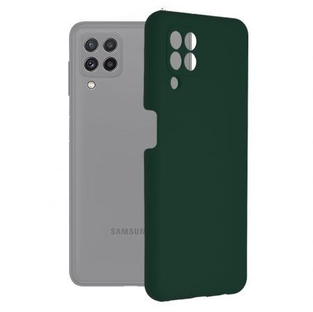 Galaxy A22 4G - Husa Samsung Galaxy A22 4G, Soft Edge Silicone, Dark Green
