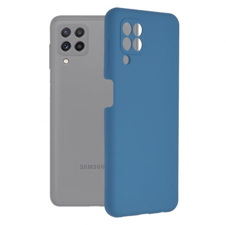 Galaxy A22 4G - Husa Samsung Galaxy A22 4G, Soft Edge Silicone, Denim Blue
