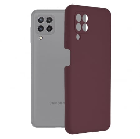 Galaxy A22 4G - Husa Samsung Galaxy A22 4G, Soft Edge Silicone, Plum Violet