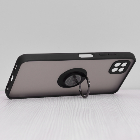 Husa Samsung Galaxy A22 5G cu inel suport stand magnetic, Negru [3]