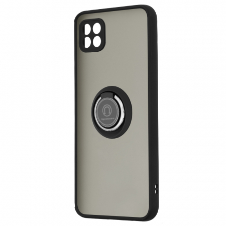 Husa Samsung Galaxy A22 5G cu inel suport stand magnetic, Negru [1]