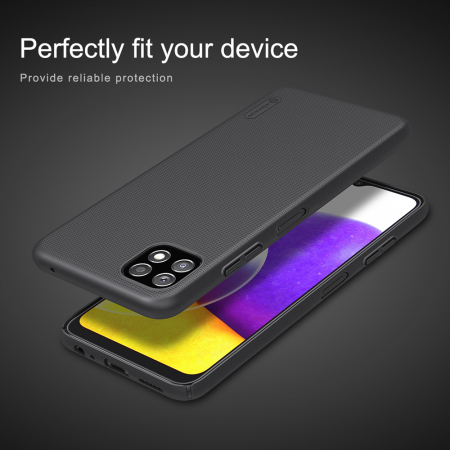 Husa Samsung Galaxy A22 5G, Nillkin Super Frosted Shield, Negru [2]
