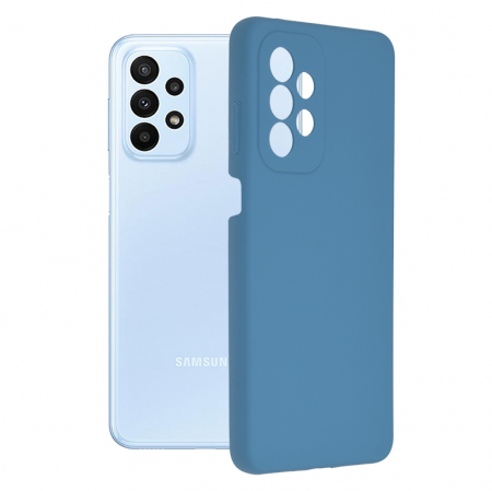 Galaxy A23 4G - Husa Samsung Galaxy A23 4G / A23 5G, Soft Edge Silicone, Denim Blue
