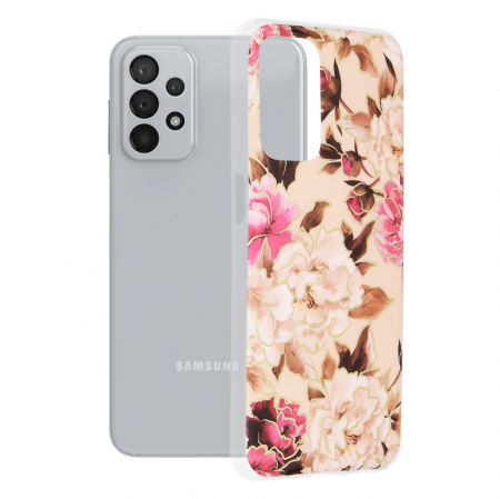 Galaxy A23 4G - Husa Samsung Galaxy A23 4G / A23 5G, Techsuit Marble Series, Mary Berry Nude