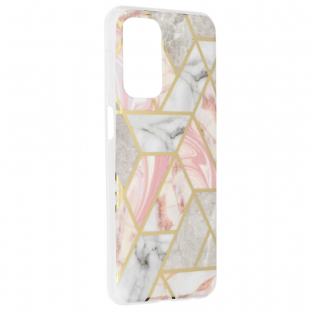 Husa Samsung Galaxy A23 4G / A23 5G, Techsuit Marble Series, Pink Hex [1]