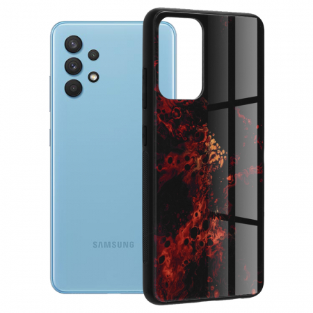 Galaxy A32 4G - Husa Samsung Galaxy A32 4G, Glaze Series, Red Nebula