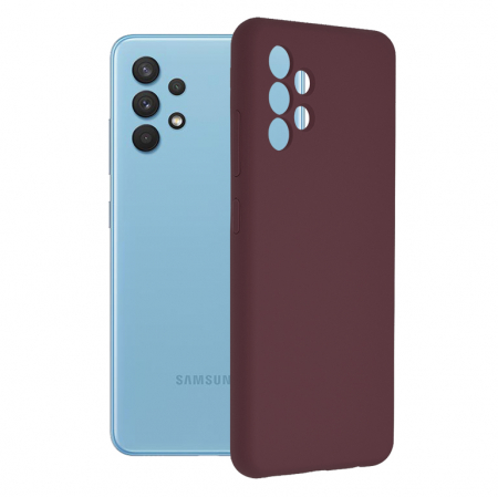 Galaxy A32 4G - Husa Samsung Galaxy A32 4G, Soft Edge Silicone, Plum Violet
