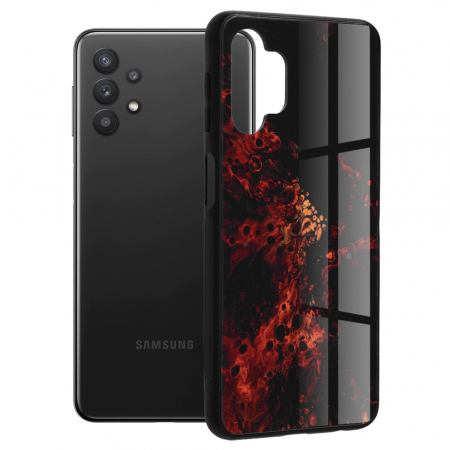 Galaxy A32 5G - Husa Samsung Galaxy A32 5G, Glaze Series, Red Nebula