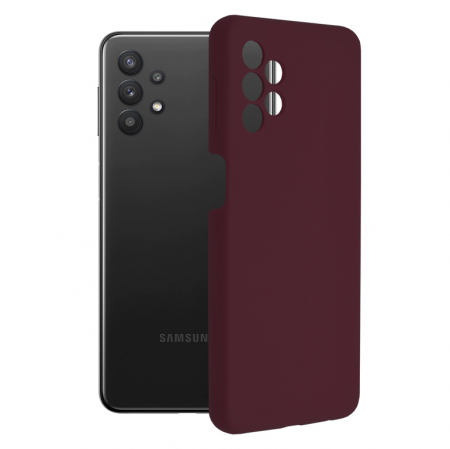 Galaxy A32 5G - Husa Samsung Galaxy A32 5G, Soft Edge Silicone, Plum Violet