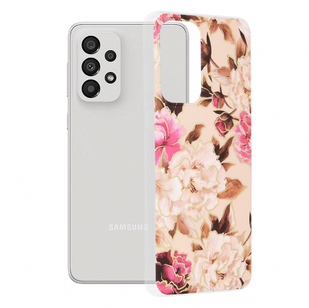 Galaxy A33 5G - Husa Samsung Galaxy A33 5G, Techsuit Marble Series, Mary Berry Nude