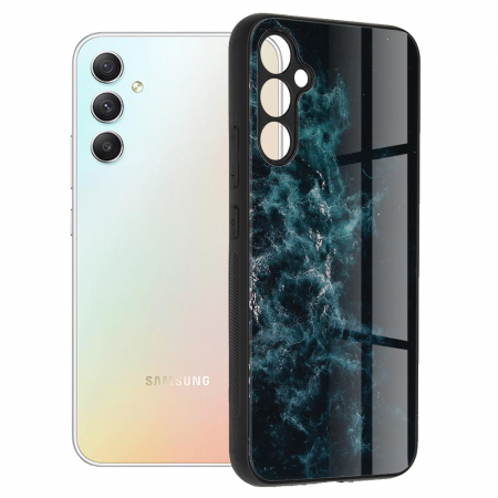 Galaxy A34 5G - Husa Samsung Galaxy A34 5G, Glaze Series, Blue Nebula