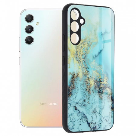 Galaxy A34 5G - Husa Samsung Galaxy A34 5G, Glaze Series, Blue Ocean