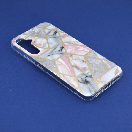 Husa Samsung Galaxy A34 5G, Techsuit Marble Series, Pink Hex [1]