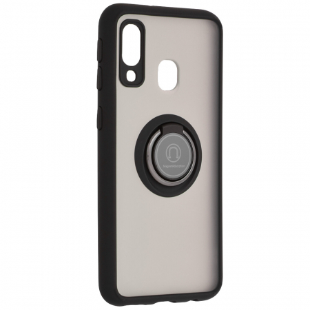 Husa Samsung Galaxy A40 cu inel suport stand magnetic, Negru [2]
