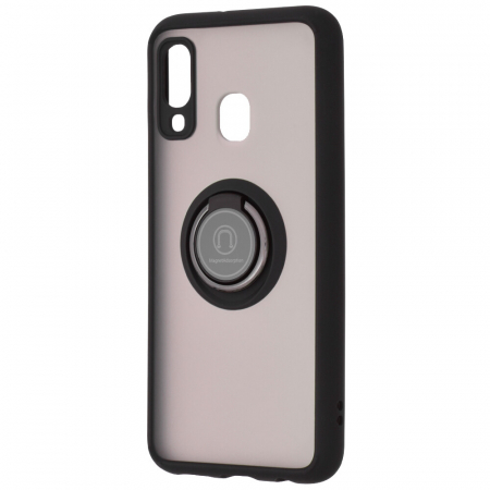 Husa Samsung Galaxy A40 cu inel suport stand magnetic, Negru [4]