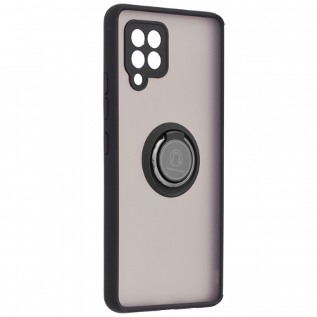 Husa Samsung Galaxy A42 5G cu inel suport stand magnetic, Negru [2]