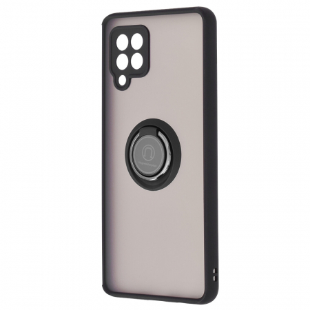 Husa Samsung Galaxy A42 5G cu inel suport stand magnetic, Negru [4]