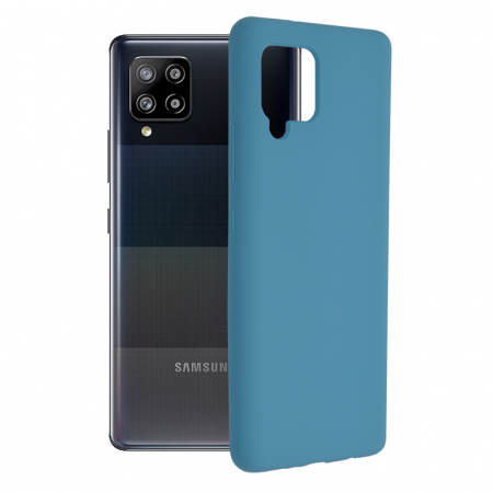 Galaxy A42 5G - Husa Samsung Galaxy A42 5G, Soft Edge Silicone, Denim Blue