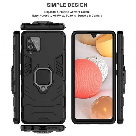 Husa Samsung Galaxy A42 5G, Techsuit Shield Ring, Negru [11]