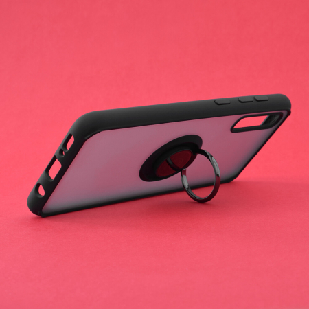 Husa Samsung Galaxy A50 cu inel suport stand magnetic, Negru [1]