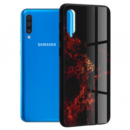 Galaxy A50 - Husa Samsung Galaxy A50, Glaze Series, Red Nebula