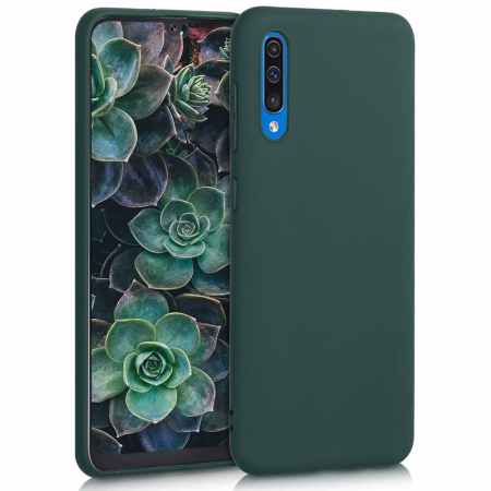 Husa Samsung Galaxy A50, Soft Edge Silicone, Dark Green [10]
