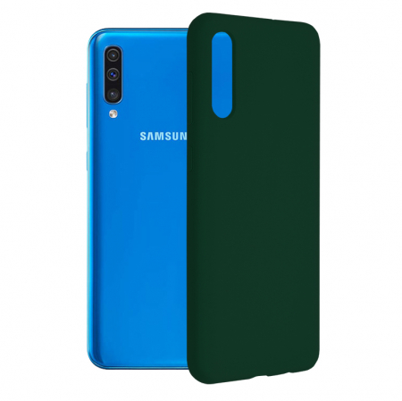 Galaxy A50 - Husa Samsung Galaxy A50, Soft Edge Silicone, Dark Green