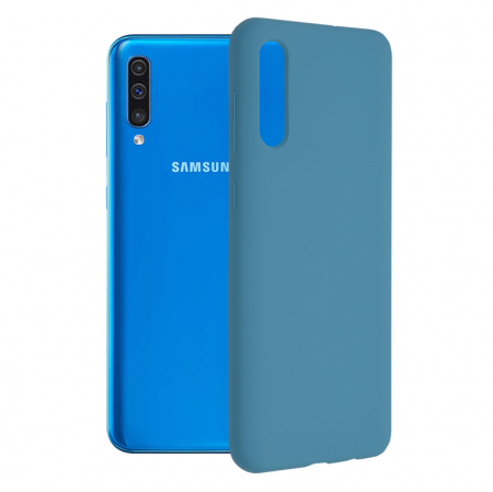 Galaxy A50 - Husa Samsung Galaxy A50, Soft Edge Silicone, Denim Blue