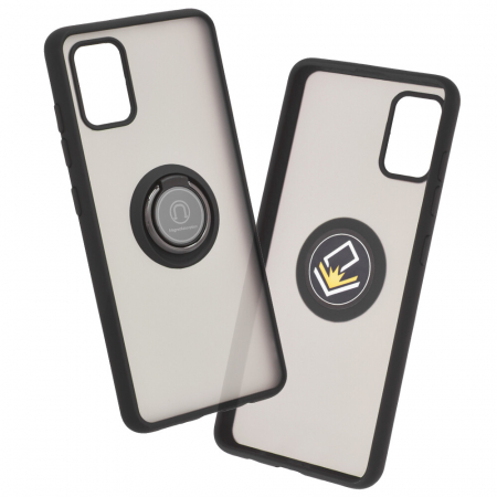 Galaxy A51 - Husa Samsung Galaxy A51 cu inel suport stand magnetic, Negru
