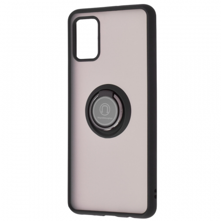 Husa Samsung Galaxy A51 cu inel suport stand magnetic, Negru [4]