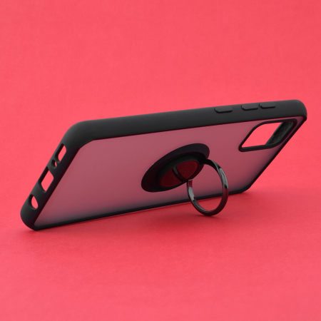 Husa Samsung Galaxy A51 cu inel suport stand magnetic, Negru [1]