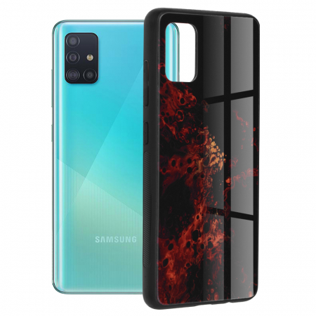 Galaxy A51 - Husa Samsung Galaxy A51, Glaze Series, Red Nebula