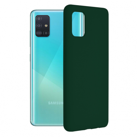 Galaxy A51 - Husa Samsung Galaxy A51, Soft Edge Silicone, Dark Green