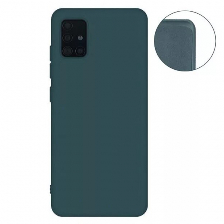 Husa Samsung Galaxy A51, Soft Edge Silicone, Dark Green [7]