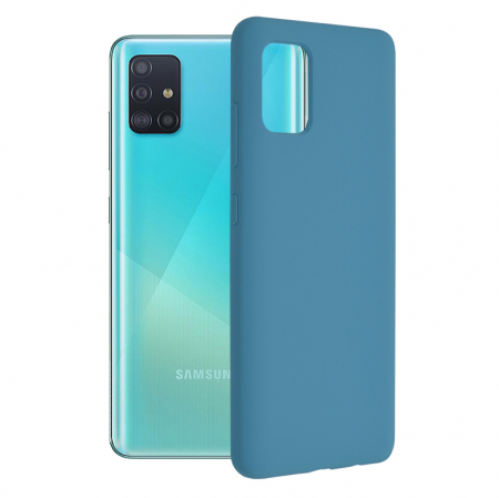 Galaxy A51 - Husa Samsung Galaxy A51, Soft Edge Silicone, Denim Blue